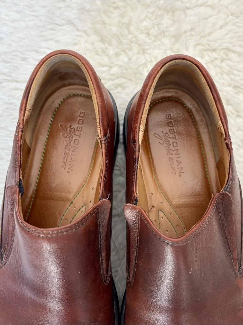Bostonian Signia Men's Brown Leather Slip-On Dress/Casual Shoes size 10.5 M - Picture 9 of 13